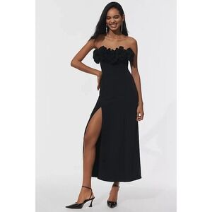 off the shoulder black midi dress Spark Black Bardot-Neck Midi Dress With Bow Detail – Club L London